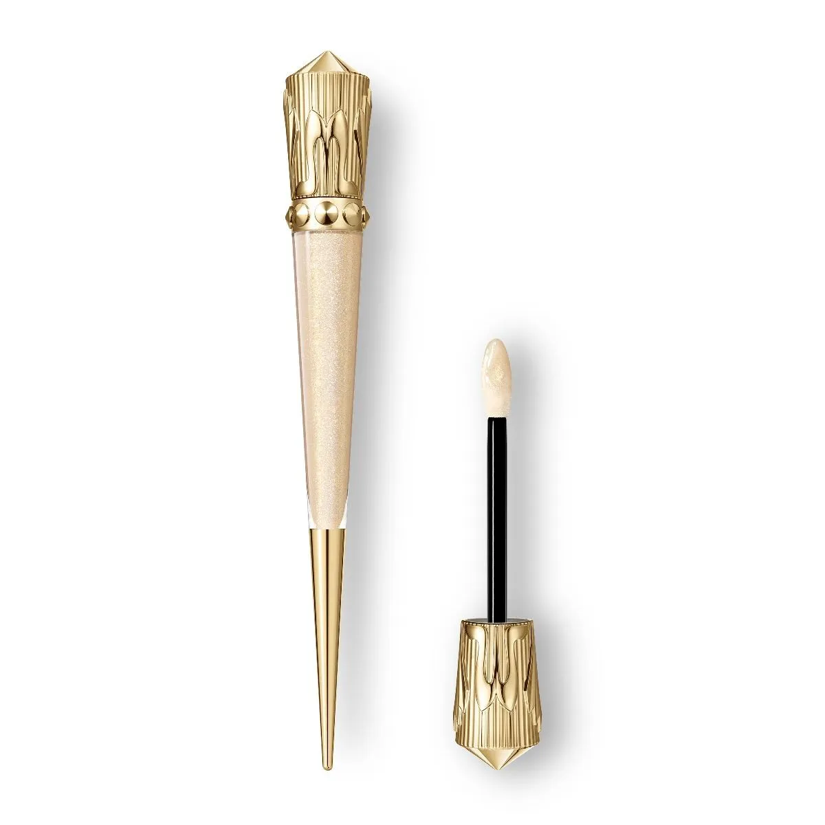 Christian Louboutin Rouge Stiletto Vinyl Gloss – Lip Gloss – Golden Fierce 300V - Beauty - front view